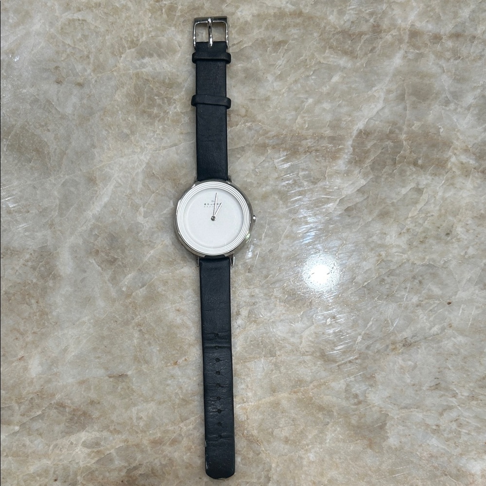 Skagen Ditte Watch with Black  Leather Strap - Picture 2 of 5
